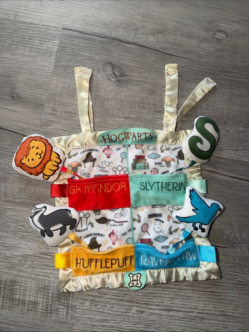 Hogwarts Houses Kids Plush Sensory Activity Panel - Multi